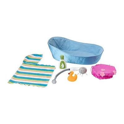 ЛЕККАМРАТ Ванночка д/куклы, с аксессуарами