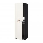 МЕТОД Высок шкаф д холодильн/мороз - 60x60x200 см, Мэрста белый, под дерево черный