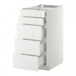 МЕТОД / ФОРВАРА Нплн шк 5фрнт/2нзк/3срд ящ - белый, Рингульт глянцевый белый, 40x60 см МЕТОД / ФОРВАРА Нплн шк 5фрнт/2нзк/3срд ящ - белый, Рингульт глянцевый белый, 40x60 см