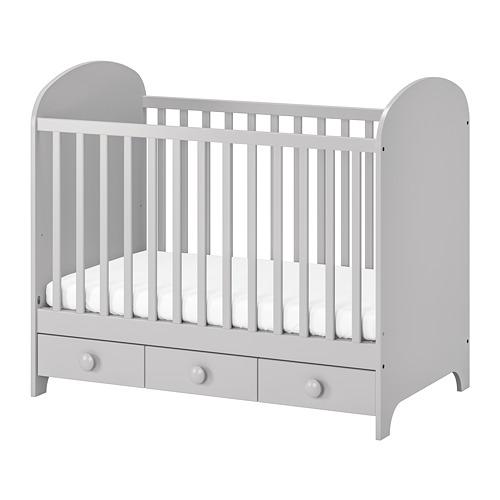 GONATT кроватка детская светло-серый
