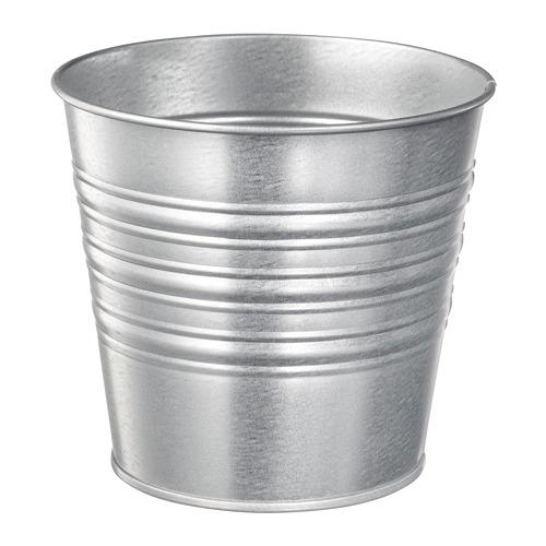 SOCKER кашпо д/дома/улицы/оцинковка 12 cm