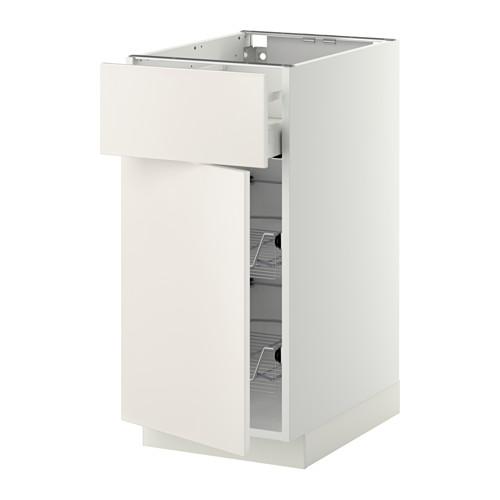 METOD/MAXIMERA напольн шкаф с пров корз/ящ/дверью оцинковка METOD/MAXIMERA напольн шкаф с пров корз/ящ/дверью оцинковка