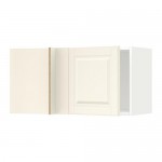 МЕТОД Шкаф навесной угловой - белый, Будбин белый с оттенком