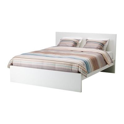 МАЛЬМ Каркас кровати, высокий - белый, 140x200 см