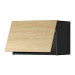 МЕТОД Горизонтальный навесной шкаф - 60x40 см, Тингсрид под березу, под дерево черный МЕТОД Горизонтальный навесной шкаф - 60x40 см, Тингсрид под березу, под дерево черный