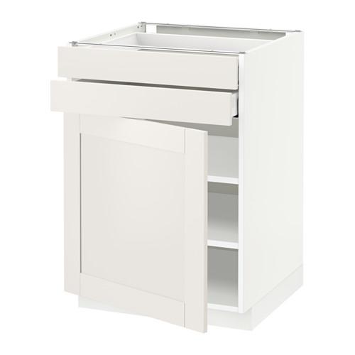 METOD/MAXIMERA напольный шкаф с дверцей/2 ящиками оцинковка