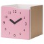 КАЛЛАКС Вставка с дверцей - розовый/часы декоративные