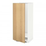 МЕТОД Высок шкаф д холодильн/мороз - 60x60x140 см, Экестад дуб, белый