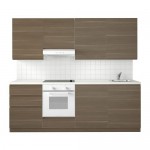 METOD кухня белый Форвара/Воксторп грецкий орех 240x228 cm