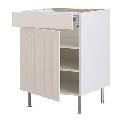ФАКТУМ Напольн шкаф с полкой/ящиком/дверью - Стот белый с оттенком, 60 см ФАКТУМ Напольн шкаф с полкой/ящиком/дверью - Стот белый с оттенком, 60 см