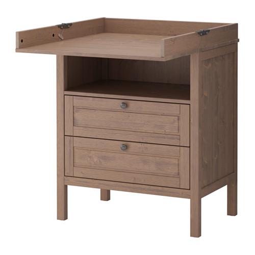 Sundvik Changing Table Dresser 504, Grey Changing Table Dresser Ikea