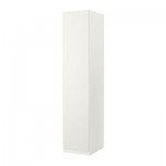 ПАКС Гардероб с 1 дверью - Пакс Танем белый, белый, 50x60x236 см, стандартные петли