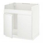МЕТОД Напольн шкаф д двойн мойки ДУМШЁ - белый, Воксторп белый