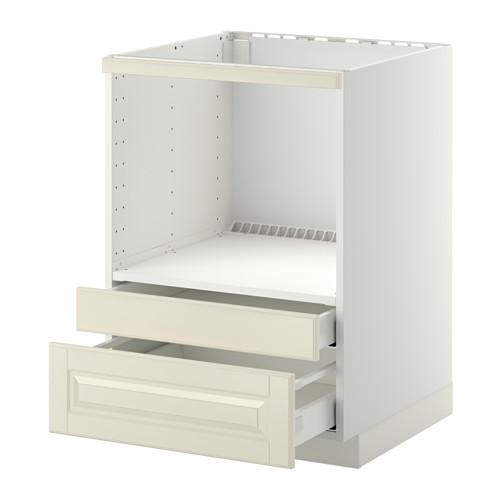 МЕТОД / МАКСИМЕРА Напольн шк д/комб СВЧ/ящики - белый, Будбин белый с оттенком