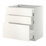 METOD нплн шк 3 фрнт/3 средн ящика цвет алюминия