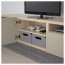 БЕСТО Тумба под ТВ - под беленый дуб/Сельсвикен глянцевый/бежевый, направляющие ящика, плавно закр