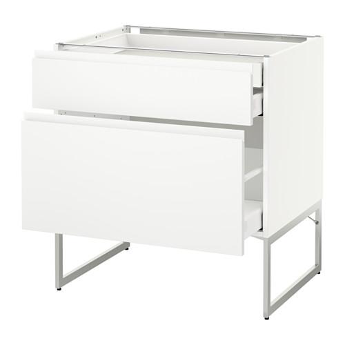 МЕТОД / МАКСИМЕРА Напольн шкаф 2фронт пнл/2низ/1вс ящ - белый, Воксторп белый, 80x60x60 см МЕТОД / МАКСИМЕРА Напольн шкаф 2фронт пнл/2низ/1вс ящ - белый, Воксторп белый, 80x60x60 см