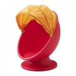 ИКЕА ПС ЛЁМСК Вращающееся кресло - красный/оранжевый