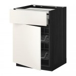 МЕТОД / МАКСИМЕРА Нплн шк д/врч пнл/ящ/2првл крзн - под дерево черный, Веддинге белый