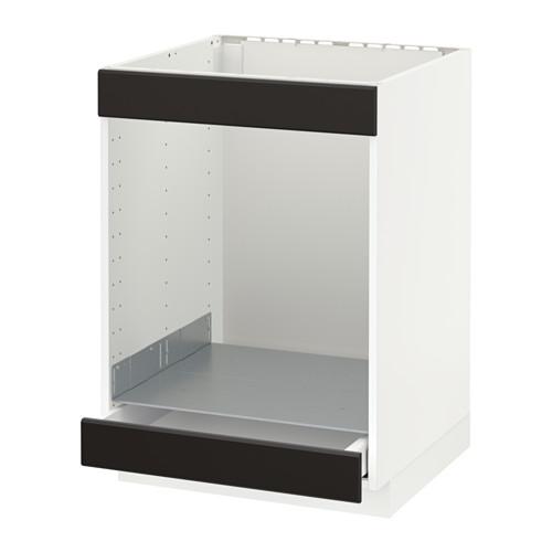 МЕТОД / МАКСИМЕРА Напол шк д/вароч панели+духовки/ящ - белый, Кунгсбакка антрацит МЕТОД / МАКСИМЕРА Напол шк д/вароч панели+духовки/ящ - белый, Кунгсбакка антрацит