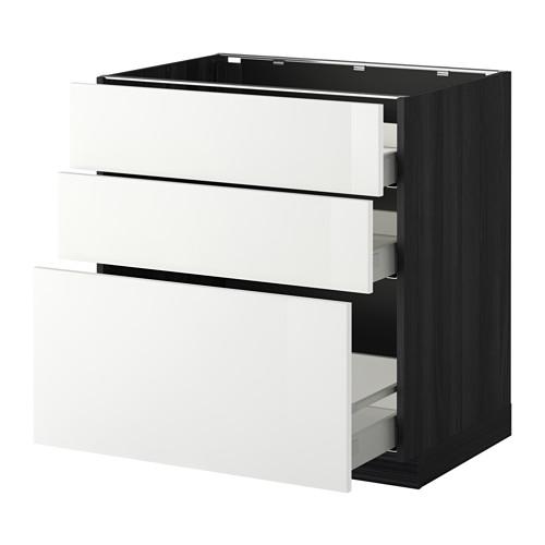 METOD напольн шкаф 3фрнт пнл/2низк/1ср ящ