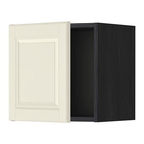 МЕТОД Шкаф навесной - под дерево черный, Будбин белый с оттенком, 40x40 см МЕТОД Шкаф навесной - под дерево черный, Будбин белый с оттенком, 40x40 см