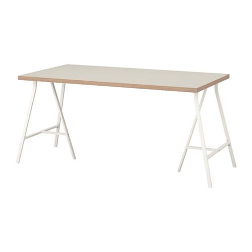 ЛИННМОН / ЛЕРБЕРГ Стол - бежевый/белый
