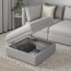 VALLENTUNA секция дивана+отделение д/хранения Оррста светло-серый 80x80x45 cm