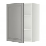 METOD шкаф навесной с полкой белый/Будбин серый 60x38.9x80 cm