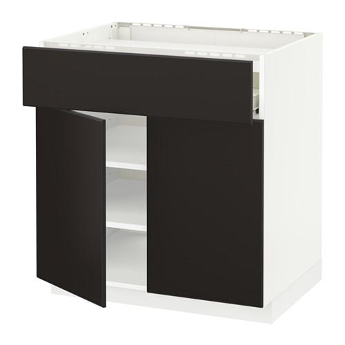 МЕТОД / ФОРВАРА Нплн шк д/врч пнл/ящ/плк/2дв - белый, Кунгсбакка антрацит МЕТОД / ФОРВАРА Нплн шк д/врч пнл/ящ/плк/2дв - белый, Кунгсбакка антрацит