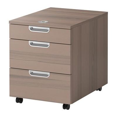 ГАЛАНТ Тумба с ящиками на колесах - серый