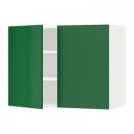 МЕТОД Навесной шкаф с полками/2дверцы - 80x60 см, Флэди зеленый, белый МЕТОД Навесной шкаф с полками/2дверцы - 80x60 см, Флэди зеленый, белый