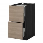 МЕТОД / ФОРВАРА Наполн шк 2 фрнт/3 средн ящ - под дерево черный, Брокхульт под грецкий орех светло-серый, 40x60 см МЕТОД / ФОРВАРА Наполн шк 2 фрнт/3 средн ящ - под дерево черный, Брокхульт под грецкий орех светло-серый, 40x60 см