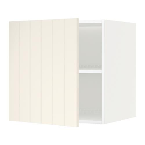 МЕТОД Верх шкаф на холодильн/морозильн - белый, Хитарп белый с оттенком, 60x60 см МЕТОД Верх шкаф на холодильн/морозильн - белый, Хитарп белый с оттенком, 60x60 см