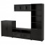 БРИМНЭС Шкаф для ТВ, комбинация - черный