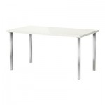 ЛИННМОН/ГОДВИН Стол - глянцевый белый/хромированный ЛИННМОН/ГОДВИН Стол - глянцевый белый/хромированный