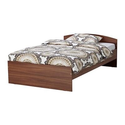 ТОДАЛЕН Каркас кровати с изголовьем - классический коричневый, 120x200 см