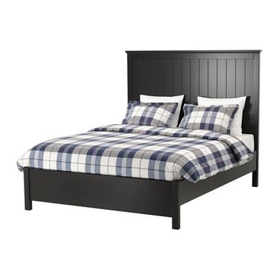 Undredal Bed Frame 180x200 Cm Black, Ikea Bed Sizes Chart Canada