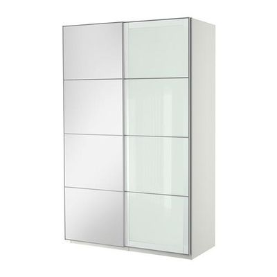 ПАКС Гардероб с раздвижными дверьми - белый, 150x44x236 см ПАКС Гардероб с раздвижными дверьми - белый, 150x44x236 см