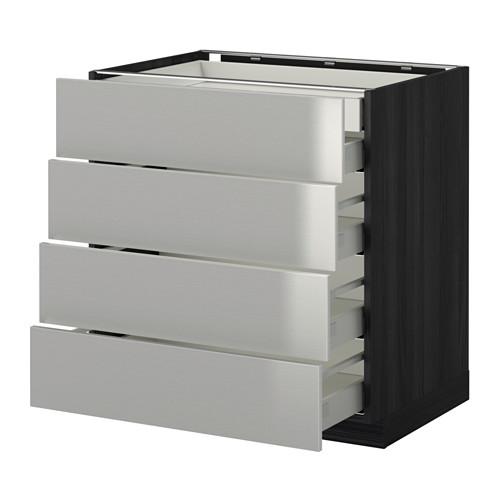 МЕТОД / МАКСИМЕРА Нплн шк 4фрнт/2нзк/3срд ящ - под дерево черный, Гревста нержавеющ сталь, 80x60 см МЕТОД / МАКСИМЕРА Нплн шк 4фрнт/2нзк/3срд ящ - под дерево черный, Гревста нержавеющ сталь, 80x60 см