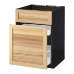 МЕТОД / МАКСИМЕРА Нап шк п/мойку/сорт мус/1дврц/2ящ - под дерево черный, Торхэмн естественный ясень МЕТОД / МАКСИМЕРА Нап шк п/мойку/сорт мус/1дврц/2ящ - под дерево черный, Торхэмн естественный ясень