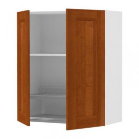 ФАКТУМ Навесной шкаф с посуд суш/2 дврц - Эдель классический коричневый, 60x92 см