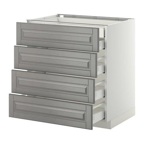 МЕТОД / МАКСИМЕРА Нплн шк 4фрнт/2нзк/3срд ящ - белый, Будбин серый, 80x60 см МЕТОД / МАКСИМЕРА Нплн шк 4фрнт/2нзк/3срд ящ - белый, Будбин серый, 80x60 см