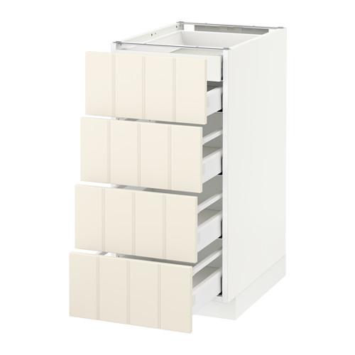 МЕТОД / МАКСИМЕРА Нплн шк 4фрнт/2нзк/3срд ящ - белый, Хитарп белый с оттенком, 40x60 см