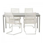 ЭНХОЛЬМЕН/ВЭСМАН Стол и 4 стула