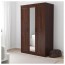 СОНГЕСАНД Шкаф платяной - коричневый