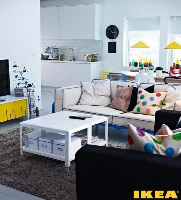 Интерьер гостиной совмещенной с кухней