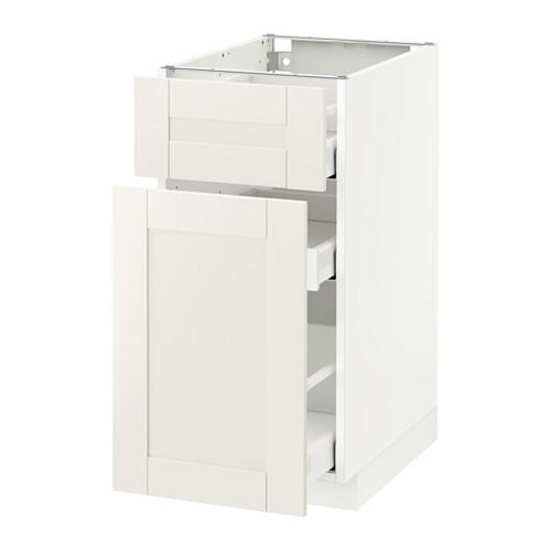 МЕТОД / МАКСИМЕРА Напольн шкаф/выдвижн секц/ящик - белый, Сэведаль белый, 40x60 см МЕТОД / МАКСИМЕРА Напольн шкаф/выдвижн секц/ящик - белый, Сэведаль белый, 40x60 см