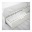 BRIMNES каркас кровати с ящиками белый/Лонсет 140x200 cm