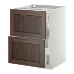 МЕТОД / ФОРВАРА Наполн шк 2 фрнт/3 средн ящ - белый, Эдсерум под дерево коричневый, 60x60 см МЕТОД / ФОРВАРА Наполн шк 2 фрнт/3 средн ящ - белый, Эдсерум под дерево коричневый, 60x60 см